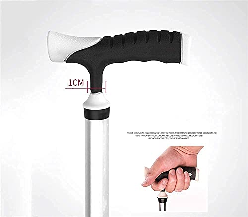 Z-SEAT Andadores para Personas Mayores Ayuda médica para discapacitados Bastón de Asiento Plegable (bastón para Caminar y Asiento para Silla), Taburete con Asiento Tipo Palo, Altura Ultraligera aju