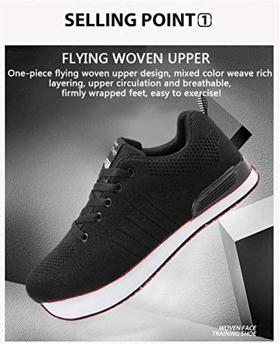Zapatos de tacón Negativo Tipo K para Mujer Zapatos de corrección de Columna Lumbar para Hombres Zapatillas de Deporte para Adelgazar con Espalda Alta y Espalda Baja para aliviar el Dolor Fascit
