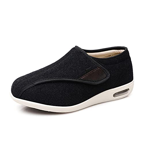 Zapatos para diabéticos para hombres Zapatos Zapatos para ancianos Zapatillas de deporte ligeras y transpirables para caminar Ancianos hinchados Pies vendados Zapatillas anchas transpirables