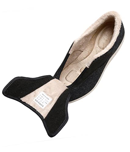 Zapatos para diabéticos para hombres Zapatos Zapatos para ancianos Zapatillas de deporte ligeras y transpirables para caminar Ancianos hinchados Pies vendados Zapatillas anchas transpirables
