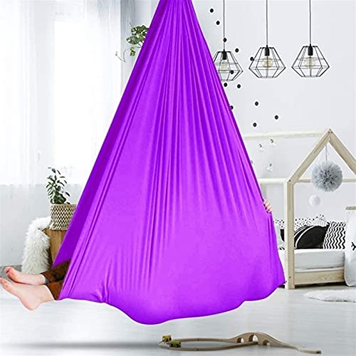 ZCXBHD Columpio sensorial de doble capa para niños con autismo, TDAH, Aspergers | Asiento de columpio sensorial para una mejor integración sensorial en niños (hardware incluido)