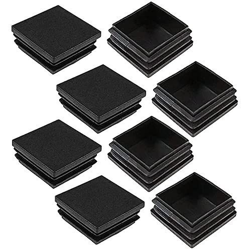 ZDNT Tubo Cuadrado Tapón Plastico 40 * 40mm Tapones para Tubos Cuadrados Tapa de Extremo para Patas de Silla Mesa Muebles