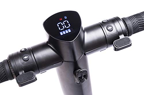 ZEECLO PÁTINETE ELÉCTRICO Comet Negro Batería Litio 8Ah 36V, Autonomía 25km Motor ZeroFriction Potencia Máxima 500W, Velocidad Máxima 25 km/h Ruedas 9" Neumáticas, App