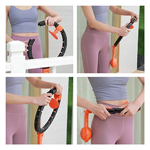 ZHANGJINYISHOP2016 Aros de Fitness Inteligentes para Abdomen Anillo de la Cintura Delgada Inteligente Auto-Spinning aro for Bajar de Peso, Ejercicio y Reducción de Peso Masaje Fitness 2 EN 1