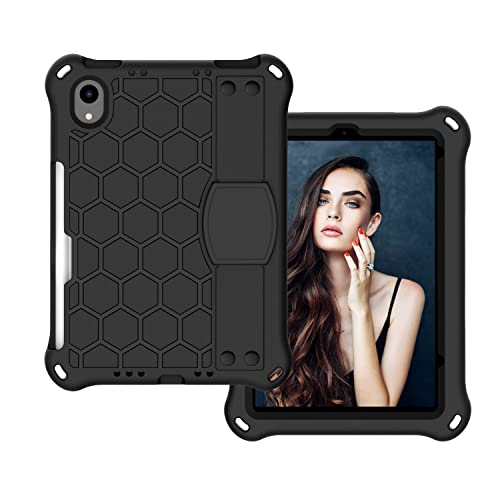 ZHIWEI Tablet PC Bolsas Bandolera For iPad Mini 6 Tableta a Prueba de Golpes Eva Cubrir con Correa de Hombro y Correa de Mano. (Color : Black)