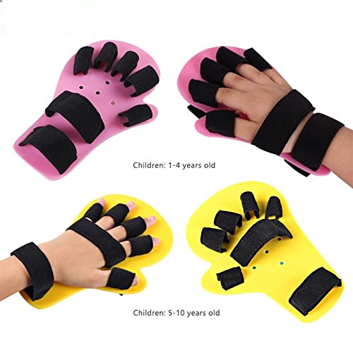 ZHIZHU Niño Dedo Seperador Seperador Mano Mano Ortesis ORTHOSIS Férula Separe los niños Flex Espasmos Extensión de la extensión Boy Chico o niña Polio REH 211008 (Size : Pink(1-4 Years Old))