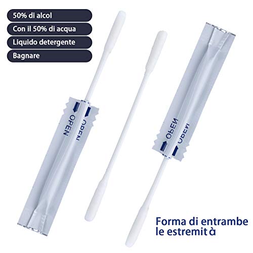ZITFRI 120pcs Bastoncillo de Algodón con Alcohol para Limpiar IQOS, Varillas Doble Cabezal IQOS Sticks de Algodon suave por Gran Cantidad