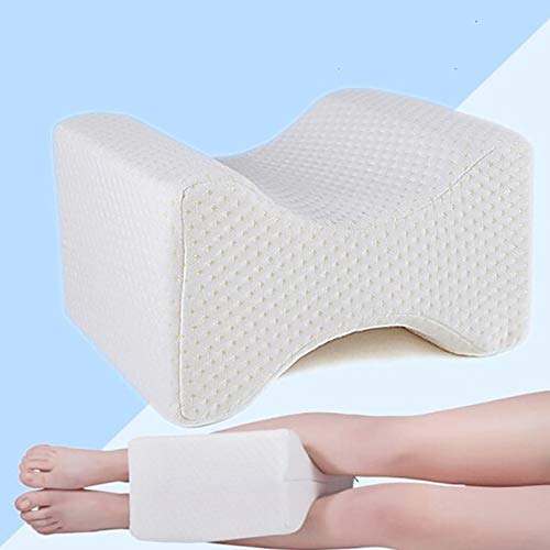 ZoneYan Almohada de Rodilla, Almohadas Piernas para Dormir Ortopédico, Cojin de Piernas Rodillas, Rodilla Posicionador Almohada Espuma, Alivio de la Ciática, Dolor de Espalda