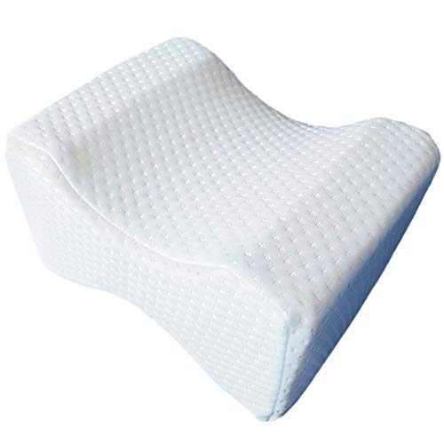 ZoneYan Almohada de Rodilla, Almohadas Piernas para Dormir Ortopédico, Cojin de Piernas Rodillas, Rodilla Posicionador Almohada Espuma, Alivio de la Ciática, Dolor de Espalda