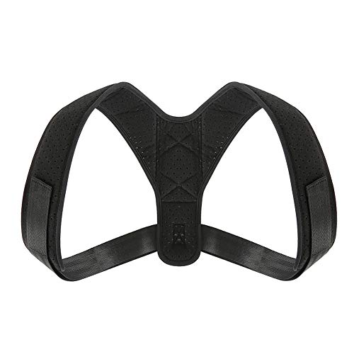 ZUHANGMENG Corrector de postura del hombro hacia atrás, corrector de postura con diseño de doble correa para soporte de clavícula y alivio del dolor (ajustable a todos los tamaños del cuerpo)
