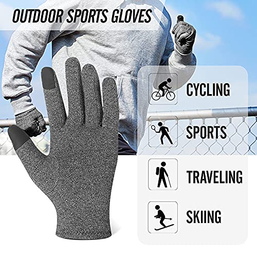 Zwbfu Guantes de presión de Pantalla táctil Guantes de protección Deportivos de Entrenamiento físico Guantes de Invierno cálidos Guantes de Dedo Completo