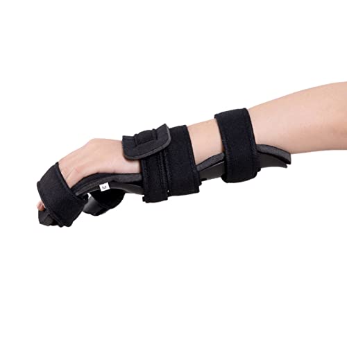 ZZBB Soporte De Muñeca Ajustable Entrenamiento Ortopédico para Dedos Puntos De Diapasón Soporte De Muñeca De Mano Soporte De Mano Férula De Mano Funcional para Pacientes,Left,L