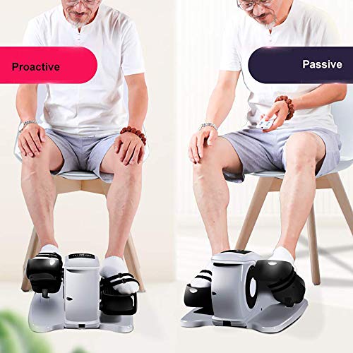 ZZYYZZ Ejercitadores de Pedales, ejercitador de Pedal eléctrico para Personas Mayores, con 5 configuraciones Ajustables, para Personas Mayores Que se encuentran en su hogar u Oficina