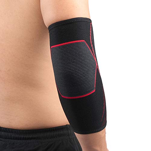 1 PCS Manga de Compresión Codo - Apoyo de Codo para Tendinitis, Tenis, Levantamiento de Pesas, Tratamiento del Codo de Golfista Reducir el Dolor Articular y el Apoyo del Codo
