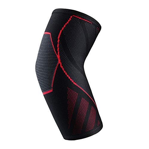 1 PCS Manga de Compresión Codo - Apoyo de Codo para Tendinitis, Tenis, Levantamiento de Pesas, Tratamiento del Codo de Golfista Reducir el Dolor Articular y el Apoyo del Codo
