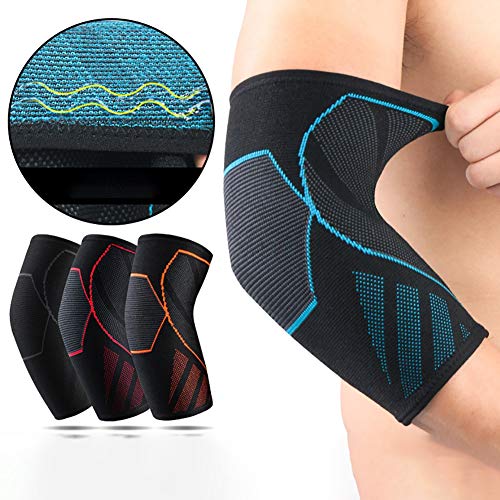 1 PCS Manga de Compresión Codo - Apoyo de Codo para Tendinitis, Tenis, Levantamiento de Pesas, Tratamiento del Codo de Golfista Reducir el Dolor Articular y el Apoyo del Codo