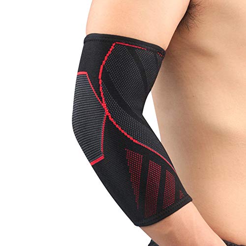 1 PCS Manga de Compresión Codo - Apoyo de Codo para Tendinitis, Tenis, Levantamiento de Pesas, Tratamiento del Codo de Golfista Reducir el Dolor Articular y el Apoyo del Codo