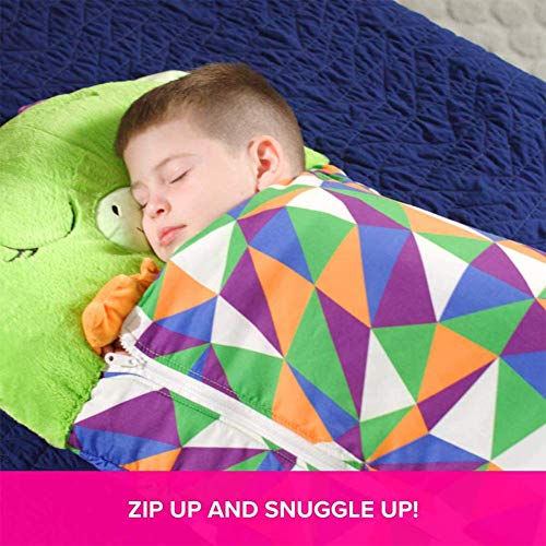 2 en 1 Lindo Saco de Dormir de Animales para Niños Almohada Grande de Anime y Saco de Dormir, Adecuado para Niños de 3 a 6 Años (Rosado)