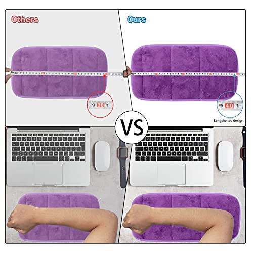 2 juegos mejorados para ordenador, muñeca y codo, almohadilla flexible de espuma para memoria, brazo y reposamuñecas para teclado, juegos, alivio del dolor de codo