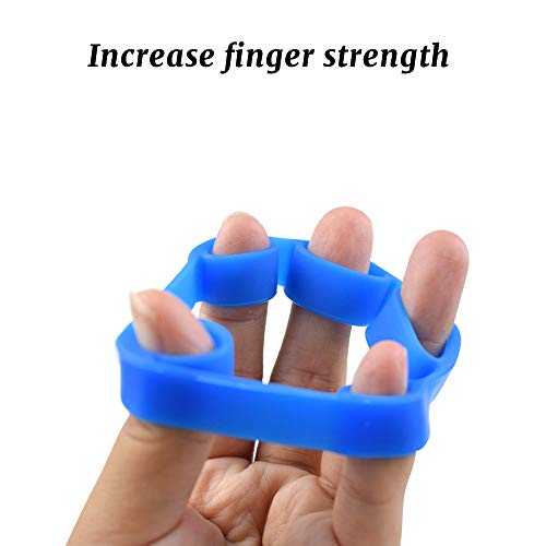 3 Piezas Camilla de Dedo, Extensor de Dedo, Fortalecedor de Agarre Manual para Aliviar el Dolor de Muñeca y Pulgar, Ejercicio de Antebrazo con 3 Tamaños (3KG / 6.6LB, 4KG / 8.8LB, 5KG / 11LB)