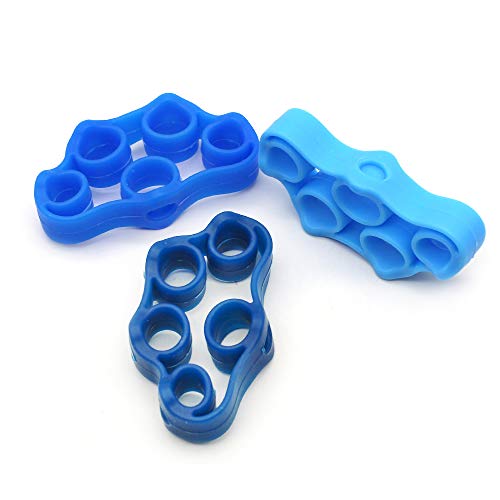 3 Piezas Camilla de Dedo, Extensor de Dedo, Fortalecedor de Agarre Manual para Aliviar el Dolor de Muñeca y Pulgar, Ejercicio de Antebrazo con 3 Tamaños (3KG / 6.6LB, 4KG / 8.8LB, 5KG / 11LB)