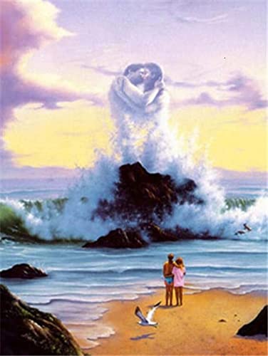 5D DIY diamante bordado cascada diamante pintura paisaje natural completo cuadrado taladro Kit de punto de cruz arte decoración del hogar A17 40x50cm