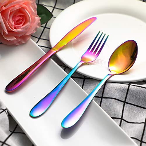 8 Pcs Cubiertos Portátiles, Juego de Cubiertos Acero Inoxidable,Cubertería de Cámping,Cubiertos De Viaje, Incluye Cuchillo, Tenedor, Cuchara, Palillos, Cepillo de Limpieza, Pajitas y Bolsa De Tela