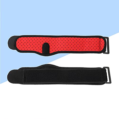ABOOFAN 2PCS ajustable codo Brace Wrap Arm Support Band Protector deportivo transpirable con almohadilla para recuperación de deportes dolor (negro)