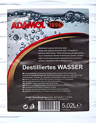 ADAMOL 1896 51635139 Agua Destilada 5 l