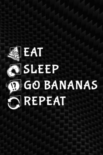 Allergies Tracker - Banana Monkey Merch - Eat Sleep Go Bananas Repeat! Nice: Go Bananas, Symptom Tracker Food Drinks Meal Journal Along With ... Log Book for Day Care, Home Care,Cute