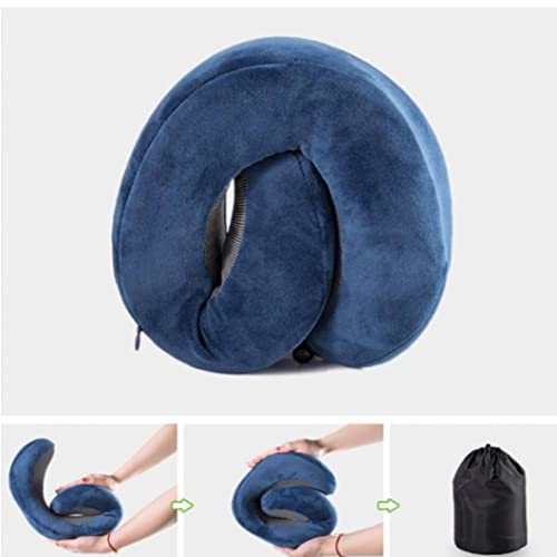 Almohada Viaje En Forma U En Memoria del Cuello Espuma Espuma Espuma Espuma Cómoda Almohadas Cervicales del Sueño Plegable para Cuello del Cojín del Avión