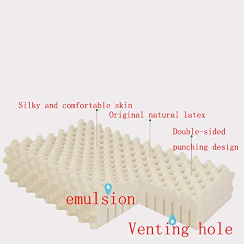 Almohada Viscoelastica Ortopédica contorno de la almohadilla por almohadas Volver lavable con cremallera cubierta suave contorno cervical for el dolor de cuello y Side Sleeper trasera de la ayuda orto