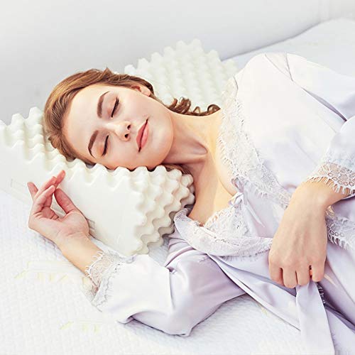 Almohada Viscoelastica Ortopédica contorno de la almohadilla por almohadas Volver lavable con cremallera cubierta suave contorno cervical for el dolor de cuello y Side Sleeper trasera de la ayuda orto