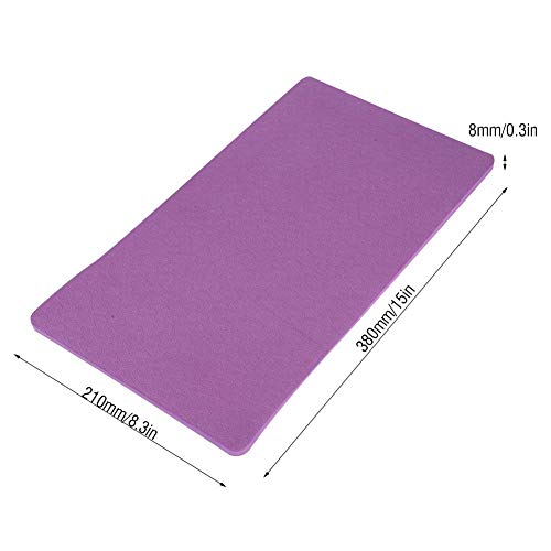 Almohadilla de rodilla para yoga EVA, estera de yoga para aliviar el dolor, alfombrilla de ejercicio antideslizante para rodillas, codo y mu?eca(Morado oscuro)