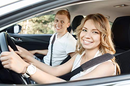 Almohadillas para Cinturón de Seguridad de Coche Piel de Conejo Sintética Seat Belt Pad Funda Protector Cinturón Almohadillas para Adultos y Niños