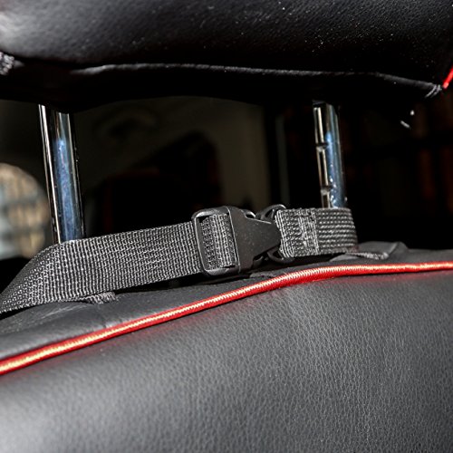 Amazon Basics - Organizador para asiento trasero de coche, con esteras protectoras (Pack de 2)