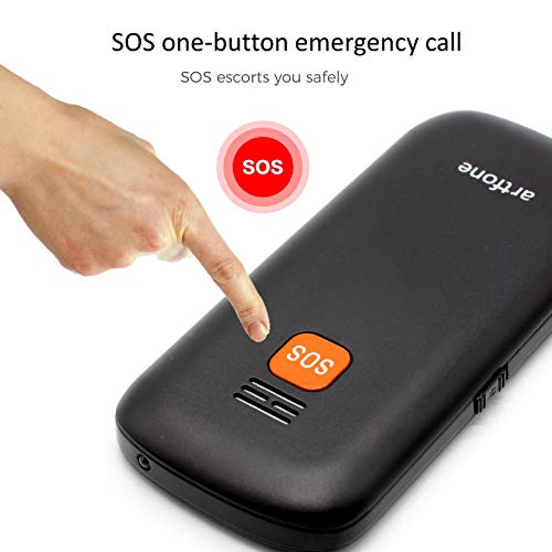 Artfone Teléfonos móvil para Gente Mayores, Móvil Teclas Grandes con cámara Grandes teléfono móvil para Personas Mayores con botón SOS