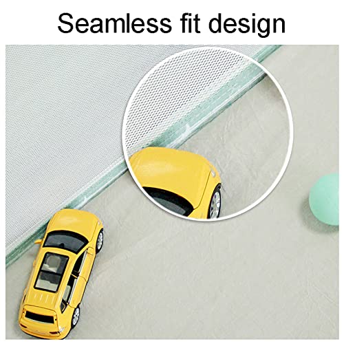ASBKP Barandilla Cama, Tres Lados Barrera De Cama para Niños con Silent Lift, Malla De Fibra De Poliéster Transpirable De Alta Definición, para Viajes Y Uso Doméstico (Color : C)