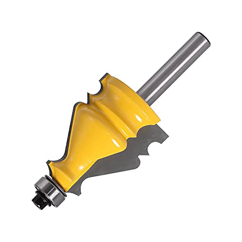 ASNOMY 3PCS 8mm Vástago Carpintería Barandilla Router Bit Edge Acabado Fresa para Trabajar la Madera Fresadora,brocas para fresadora de modelado arquitectónico