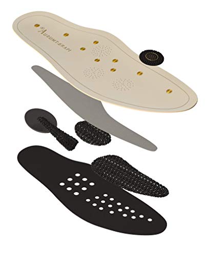 Aurumtaerapi Plantillas para Zapatos Aurumtaerapi | Plantillas Hechas 100% en Italia | Alivio del dolor de Cuello, Hombros y Ciática | Para el dolor de Cabeza, Tensión Nerviosa, Estrés e Insomnio(39)