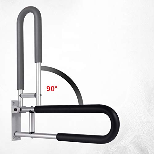 Barras Minusvalidos Agarraderas Baño para baño abatible Soporte de Aleación de Aluminio Asistencia en forma de U para duchas para personas mayores con discapacidad
