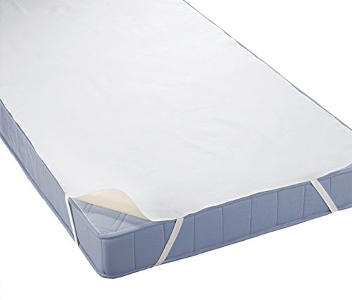 Biberna Sleep & Protect 0808315 Relleno Funda de colchón Molton (Impermeable a la Sangre, la orina y el Agua), Recomendada para alérgicos 1x 180x200 cm, Blanco