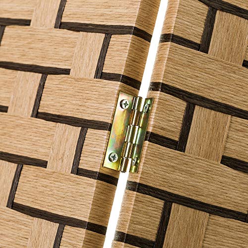 Biombo de Fibra contemporáneo Beige Plegable Trenzado de 150x180 cm - LOLAhome