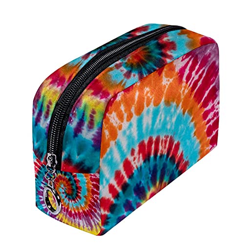 Bolsa de cosméticos Bolsa de Maquillaje Bolsa de cosméticos de Viaje, Bolso de Mano, Bolso de baño,Remolino Tradicional del teñido Anudado
