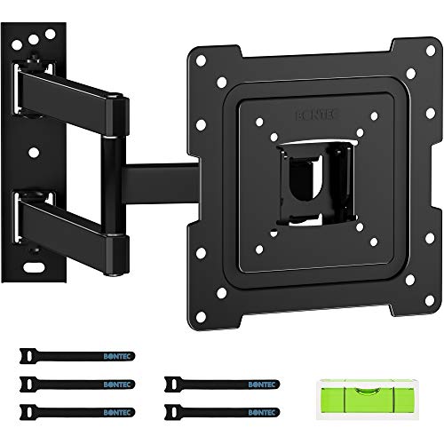 BONTEC Soporte TV Pared para Televisiones/Monitores Planos de LED/LCD/OLED 13-42 Pulgadas, Giratorio,Inclinado, Ampliable/Retráctil Brazos Articulado, Carga Máx. 35kg, Máx VESA 200x200mm