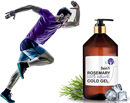 B.O.T cosmetic & wellness Gel De Romero 3en1 Efecto Frío, Circulación & Anti Dolor, Claro, 1000 Mililitro