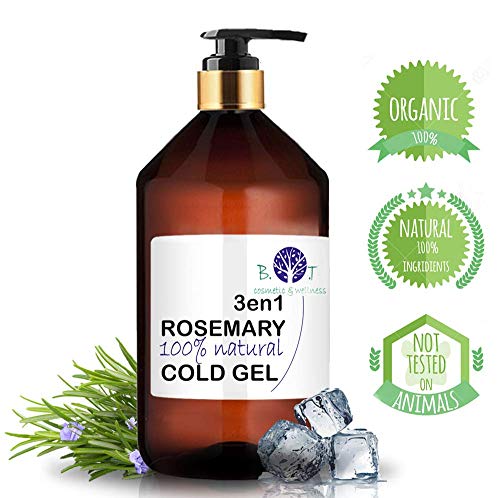 B.O.T cosmetic & wellness Gel De Romero 3en1 Efecto Frío, Circulación & Anti Dolor, Claro, 1000 Mililitro