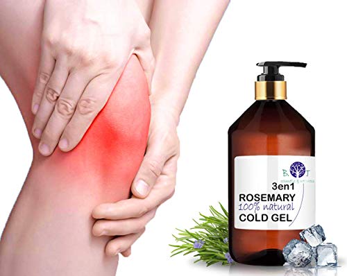 B.O.T cosmetic & wellness Gel De Romero 3en1 Efecto Frío, Circulación & Anti Dolor, Claro, 1000 Mililitro