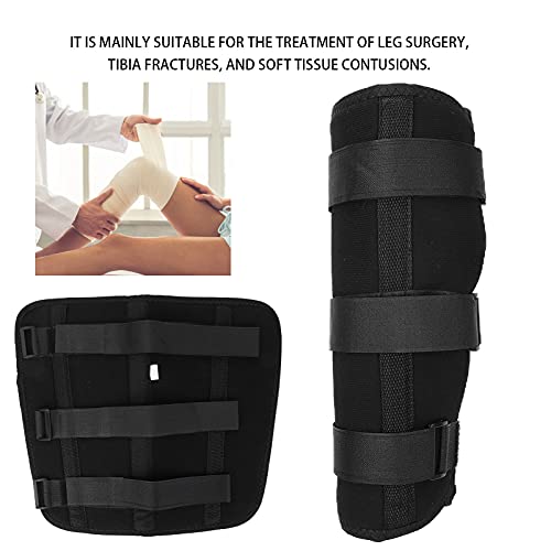 Brrnoo Férula De Noche para Soporte De Pantorrilla De Vástago, órtesis De Fractura De Tibia Y Peroné con Correa De Refuerzo De Vástago, Protector De Cinturón De Manga De Envoltura De Correa De(S)