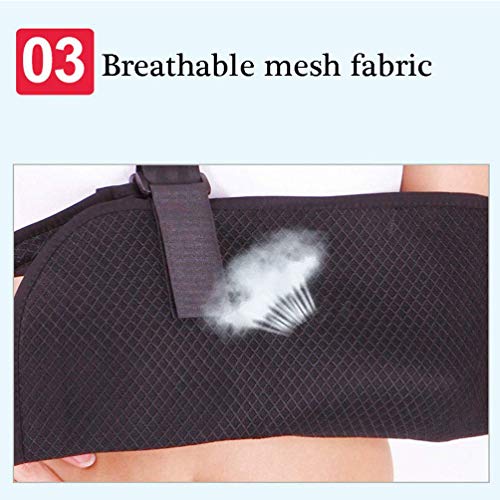 Cabestrillo para brazo: correa de soporte médico para huesos rotos y fracturados con cabestrillos ajustables para dolor de hombro, brazo, codo y manguito rotador.Se adapta a los brazos izquierdo y